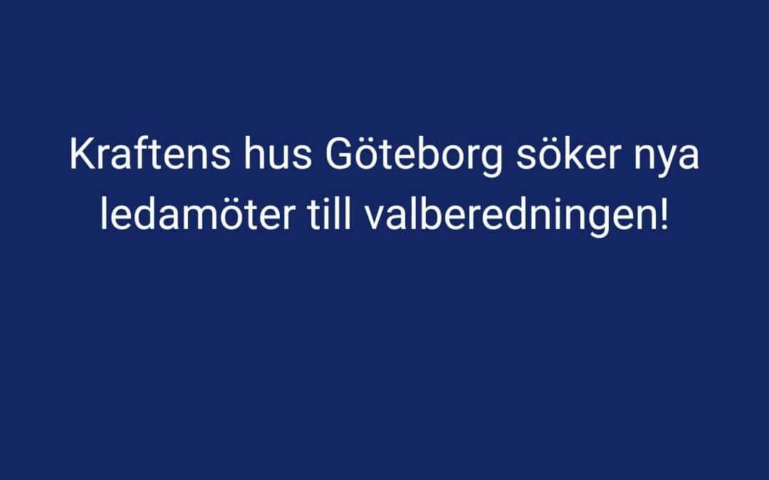 Är du intresserad av att delta i valberedningen, Kraftens hus Göteborg?